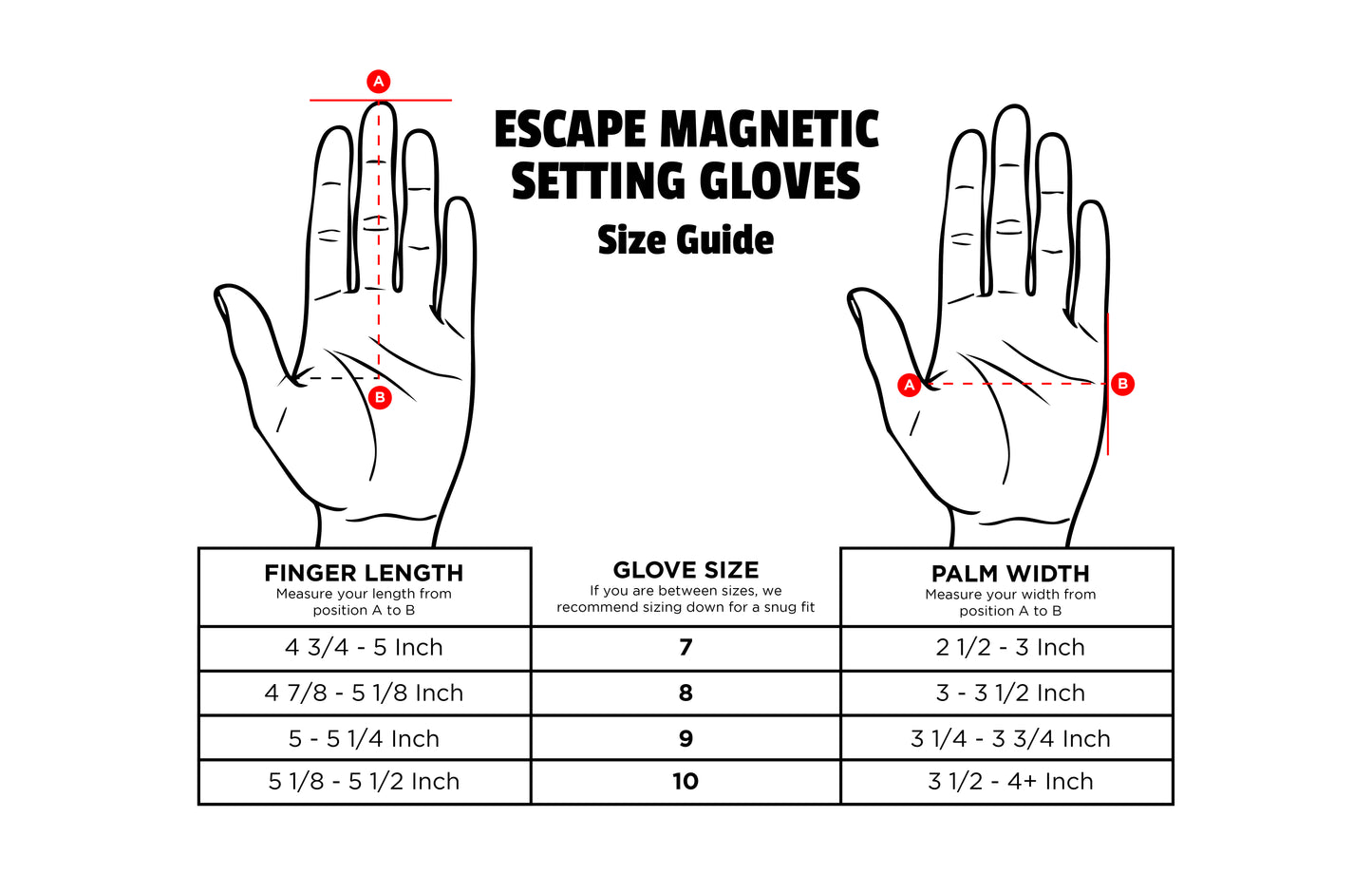 Escape Magnetic Setting Gloves