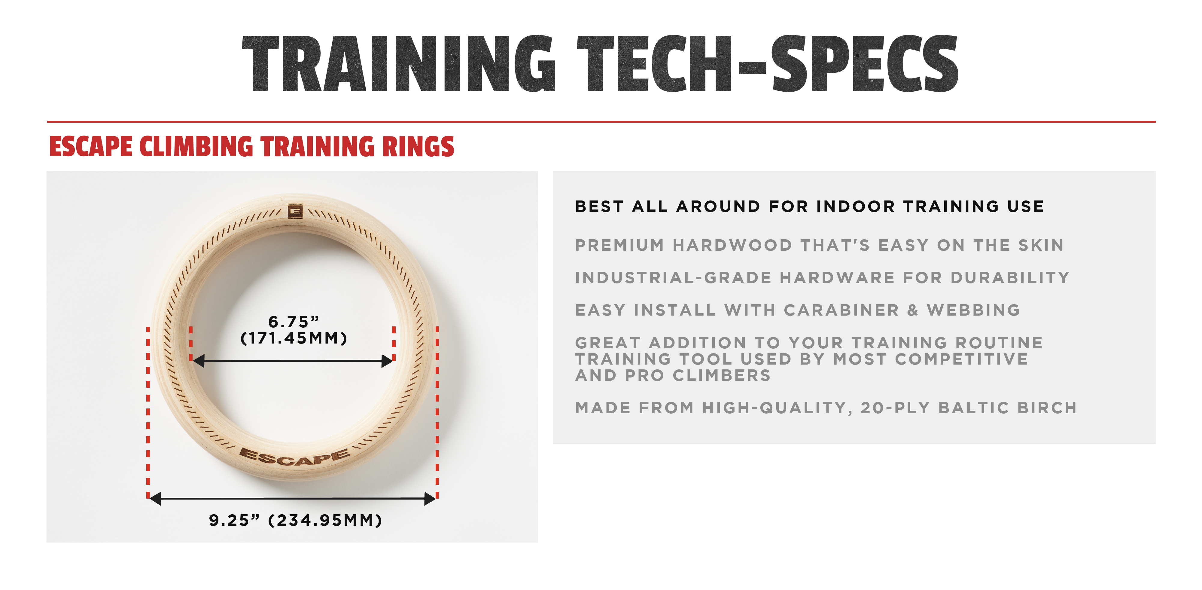 RTM Wooden 28MM Gymnastic Rings for Gym Strength Training - Bunnings  Australia